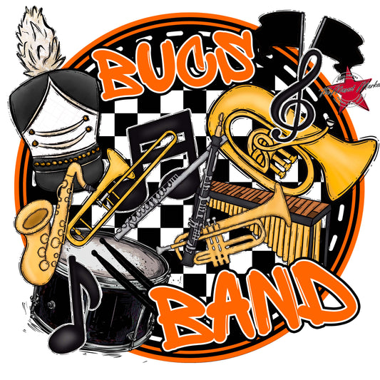 Bucs Circle Band Frame-Orange