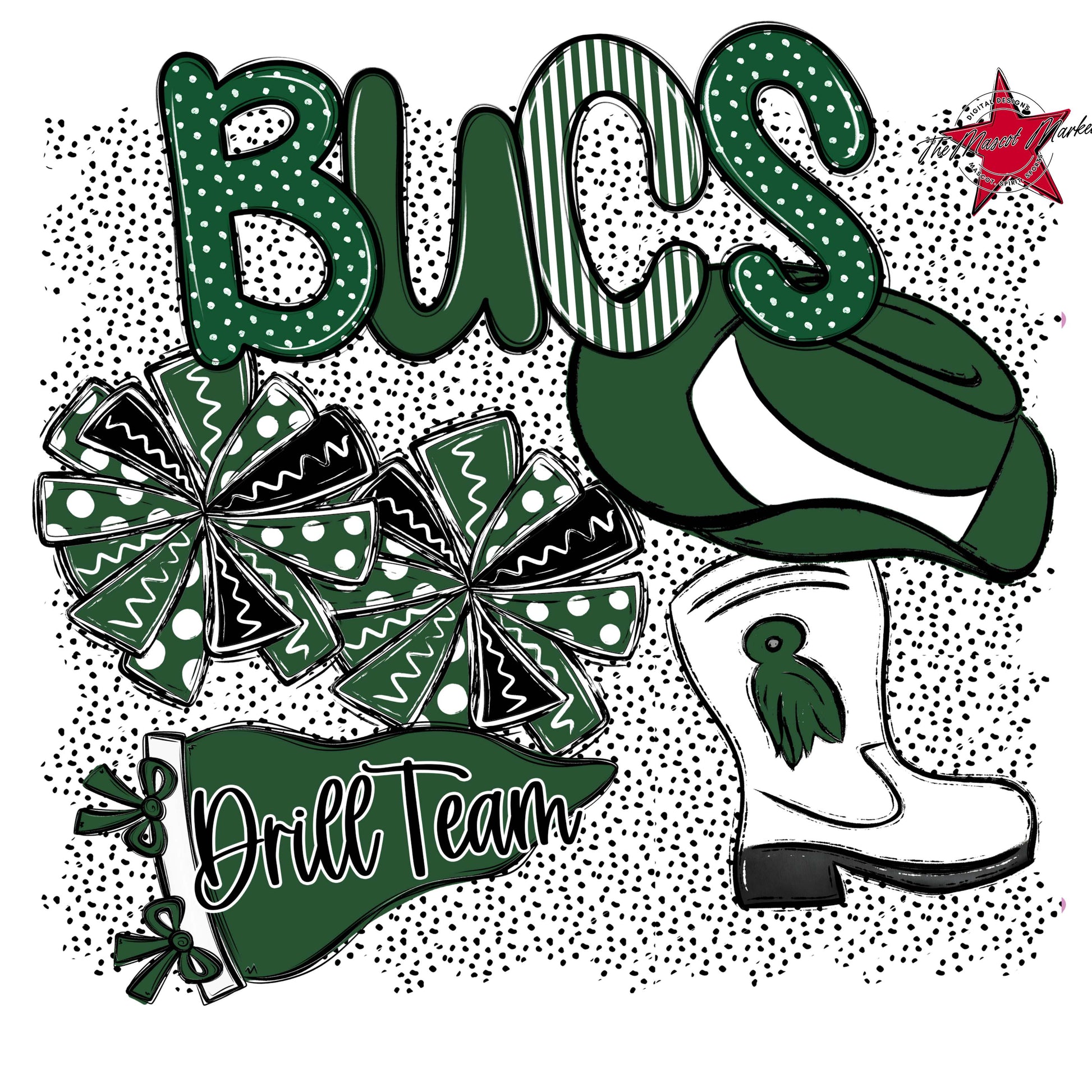 Bucs Drillteam Spirit-Green