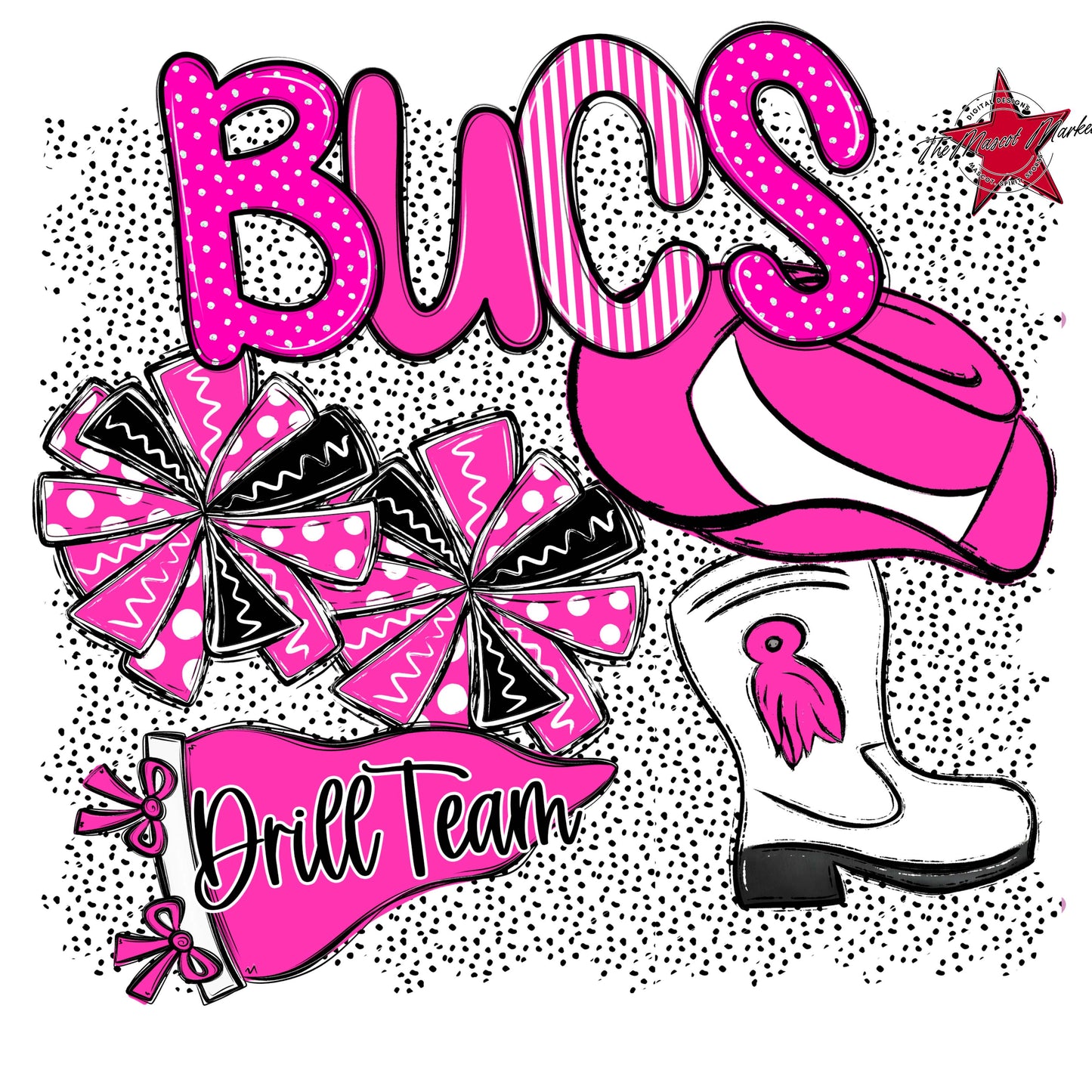 Bucs Drillteam Spirit-Pink