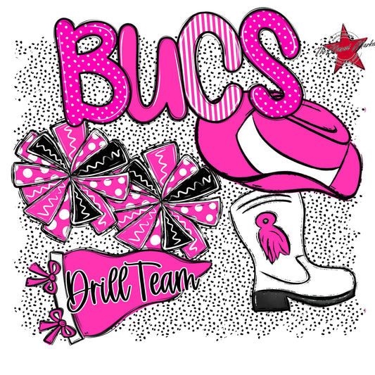 Bucs Drillteam Spirit-Pink