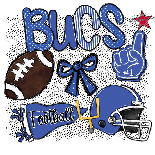 Bucs Football Spirit-Off Blue