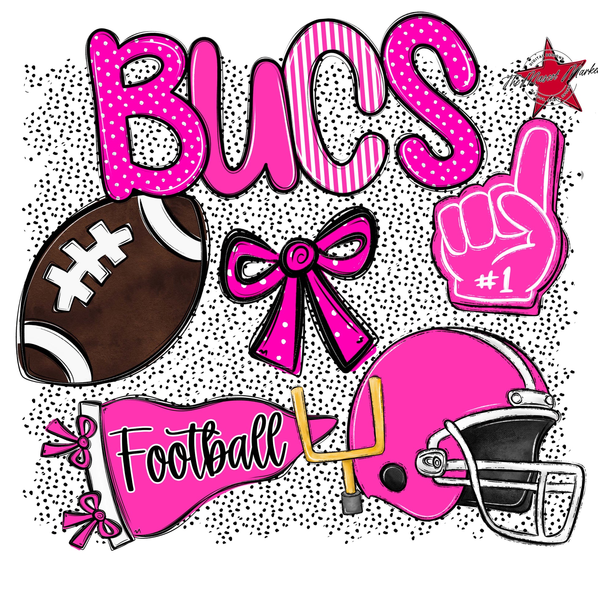 Bucs Football Spirit-Pink