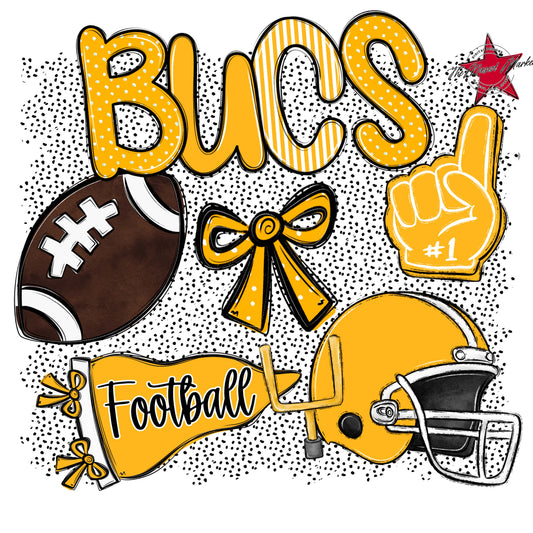 Bucs Football Spirit-Yellow