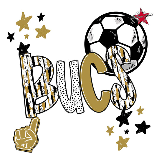 Bucs Soccer Scrape-Gold