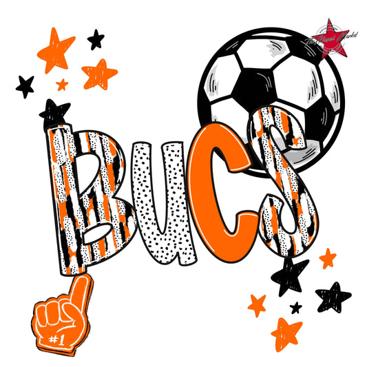 Bucs Soccer Scrape-Orange