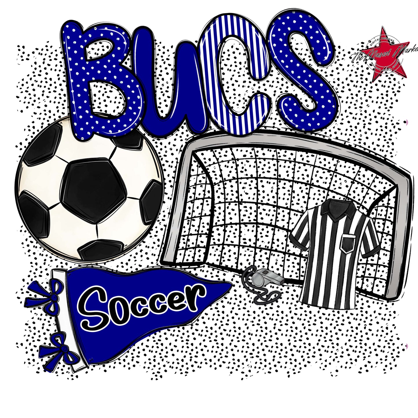 Bucs Soccer Spirit-Blue