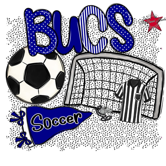 Bucs Soccer Spirit-Blue