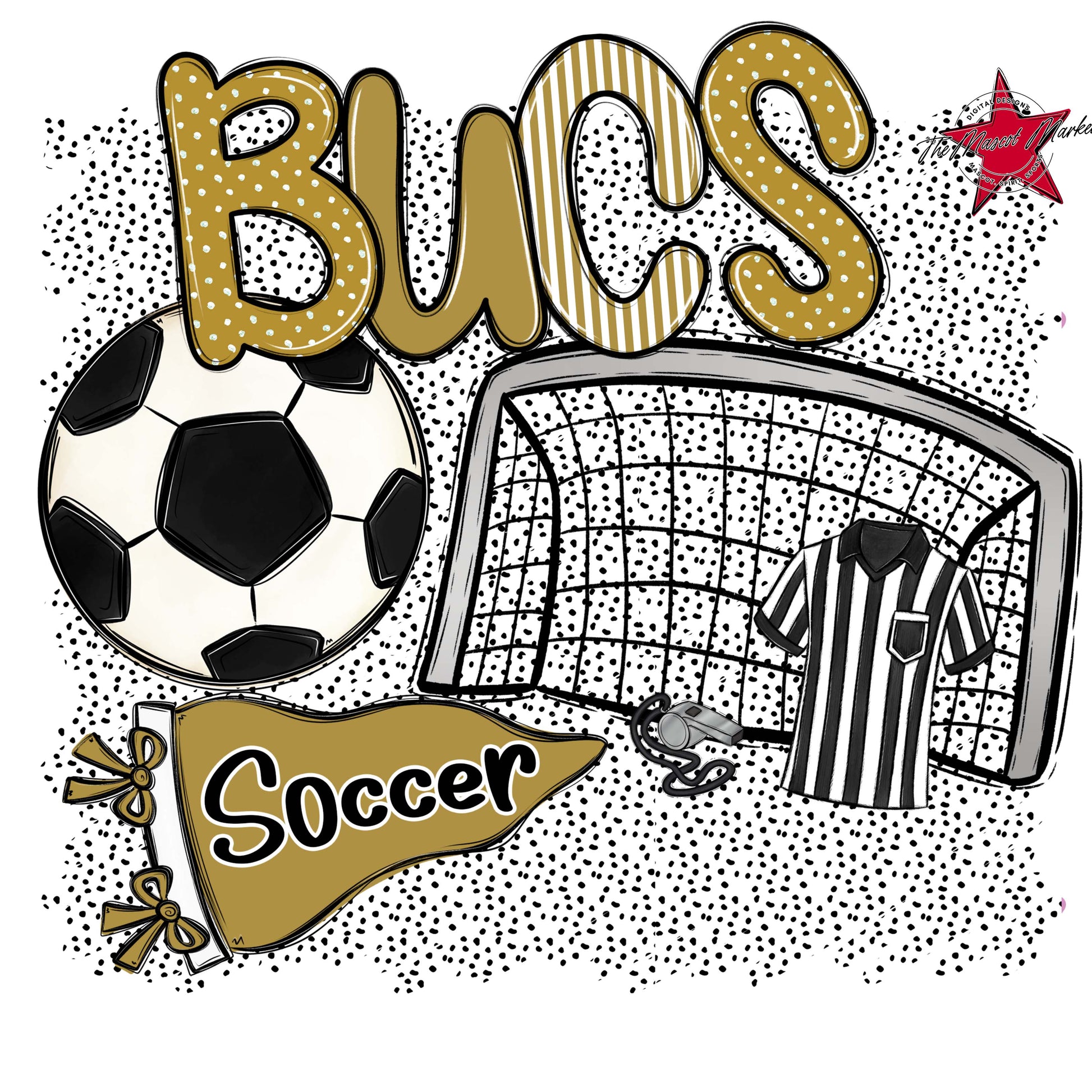 Bucs Soccer Spirit-Gold
