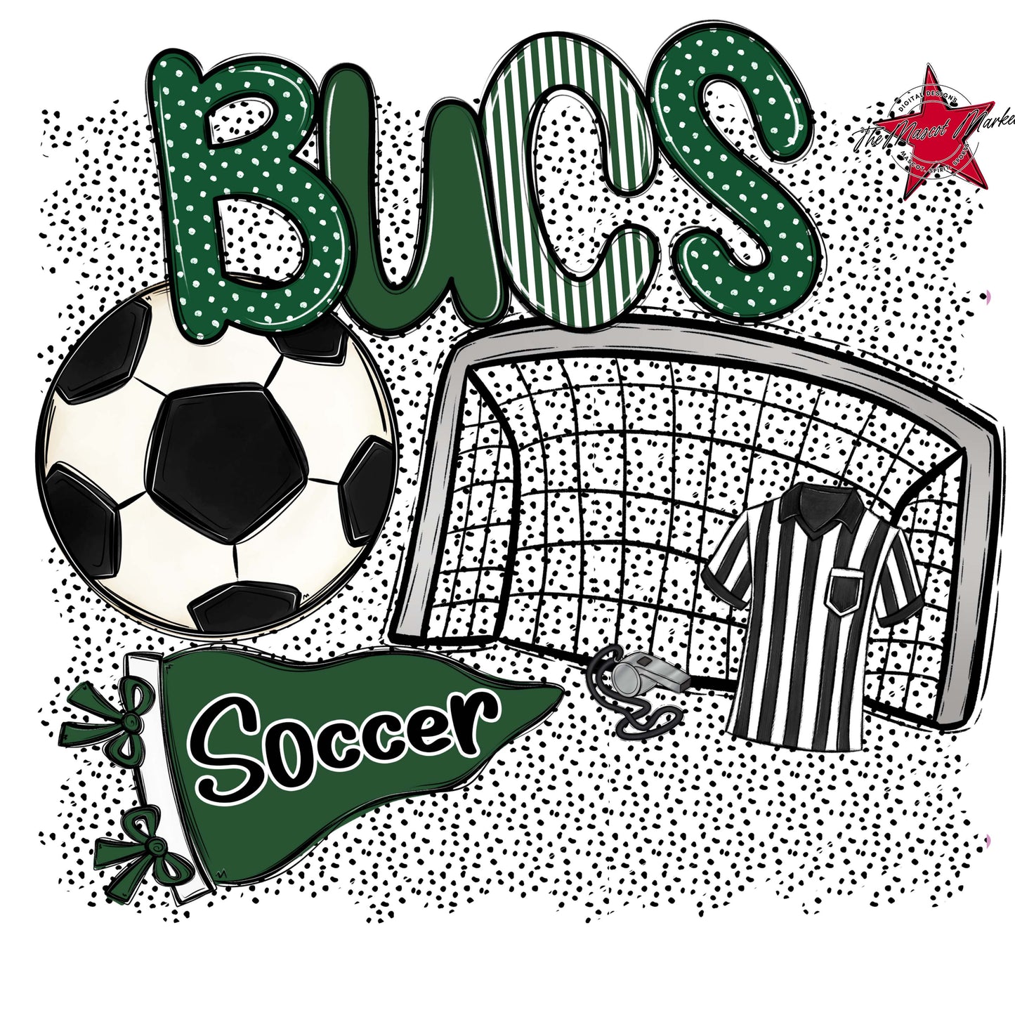 Bucs Soccer Spirit-Green