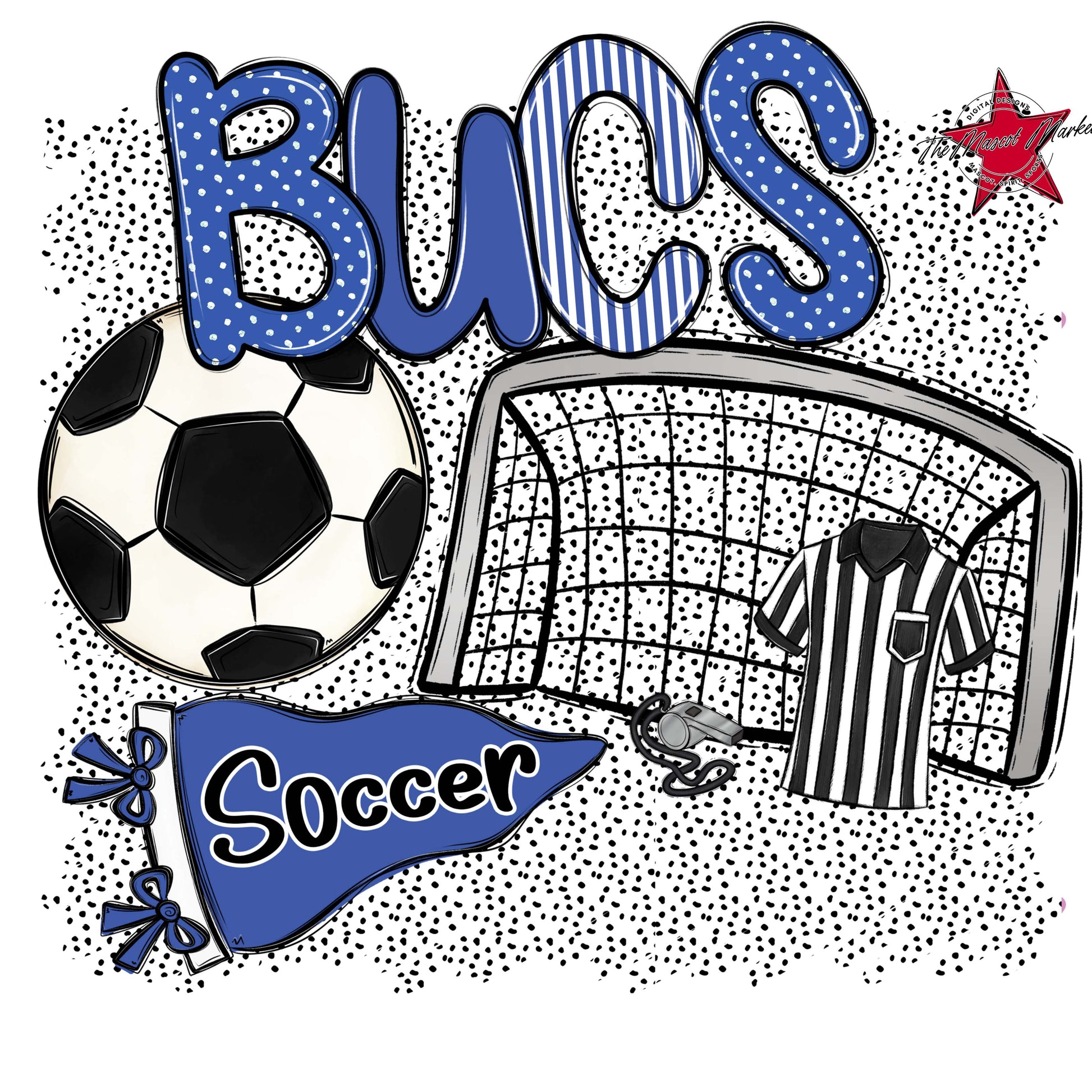 Bucs Soccer Spirit-Off Blue