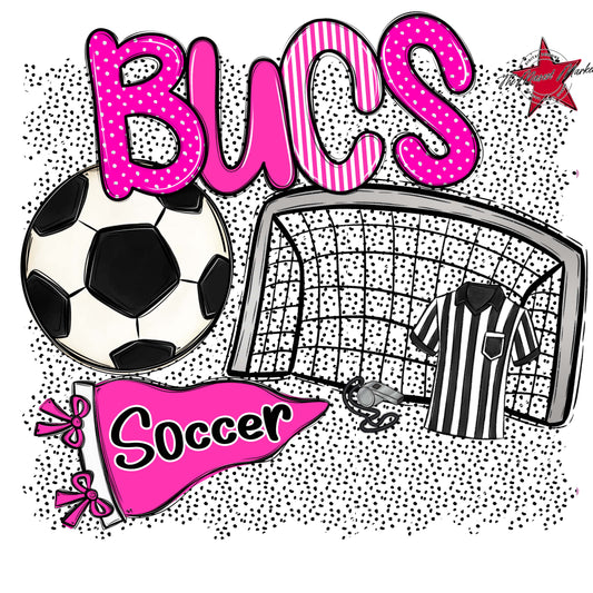 Bucs Soccer Spirit-Pink