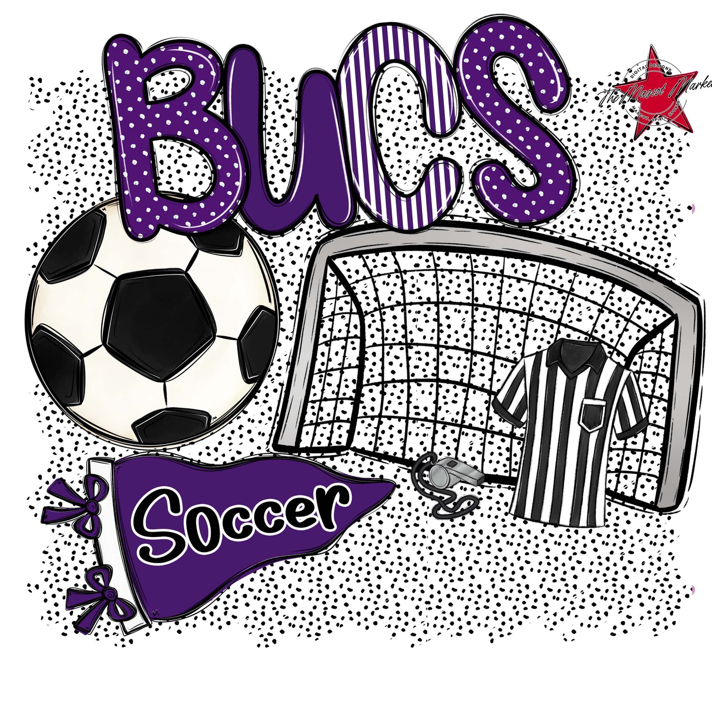 Bucs Soccer Spirit-Purple
