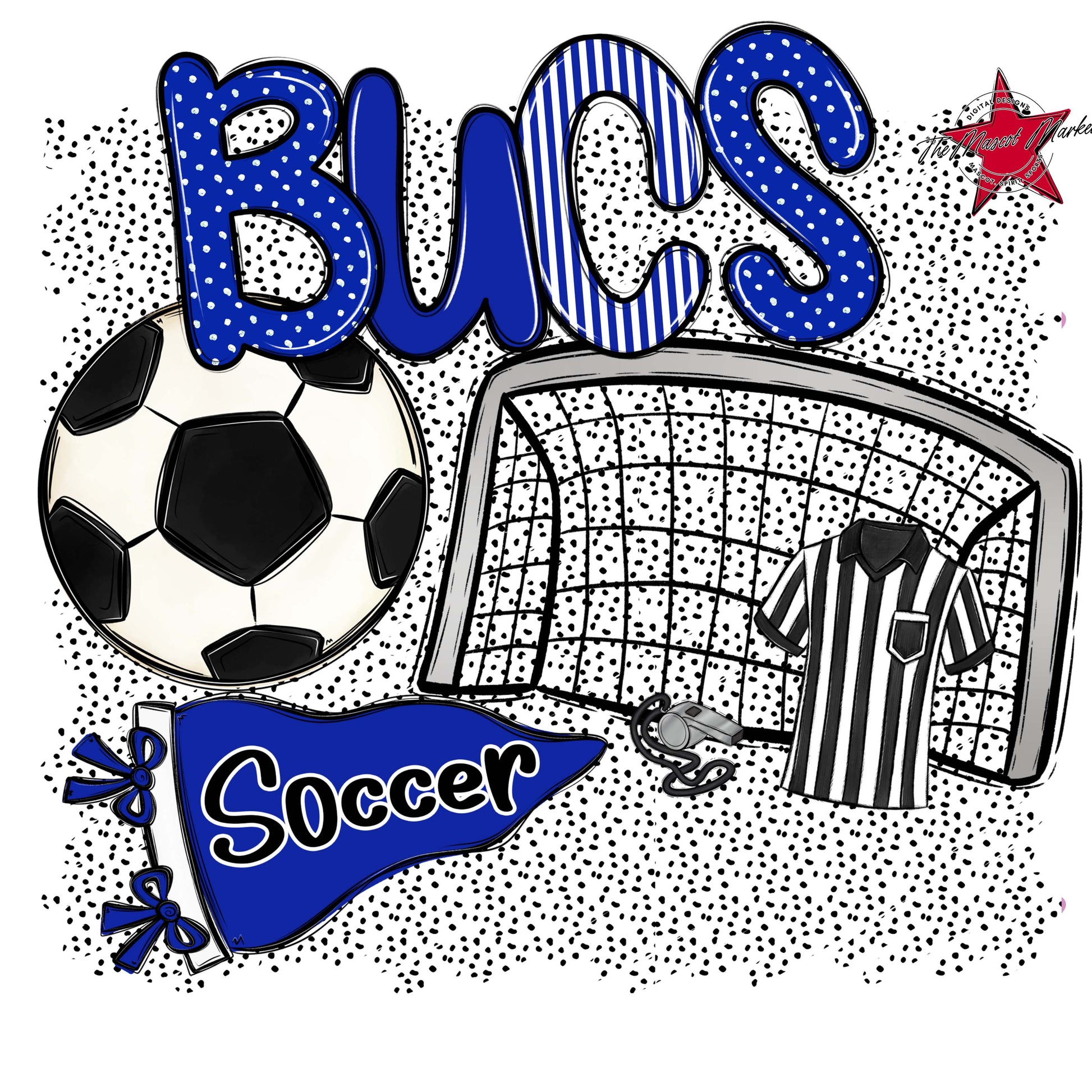 Bucs Soccer Spirit-Royal Blue