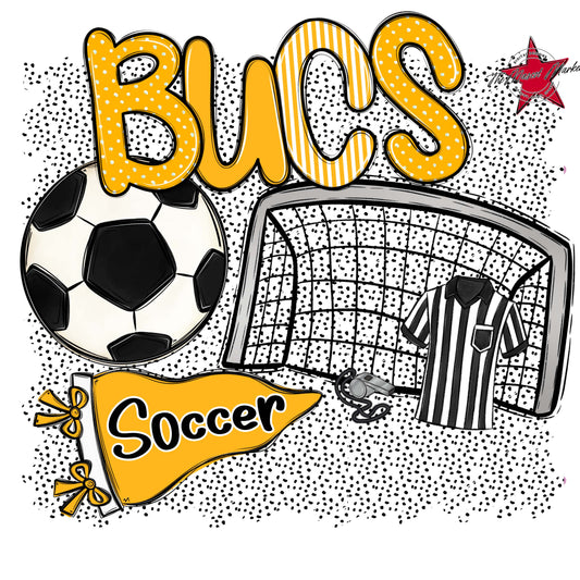 Bucs Soccer Spirit-Yellow