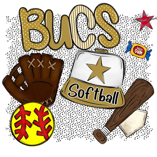 Bucs Softball Spirit-Gold