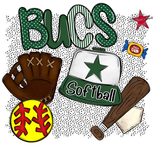 Bucs Softball Spirit-Green