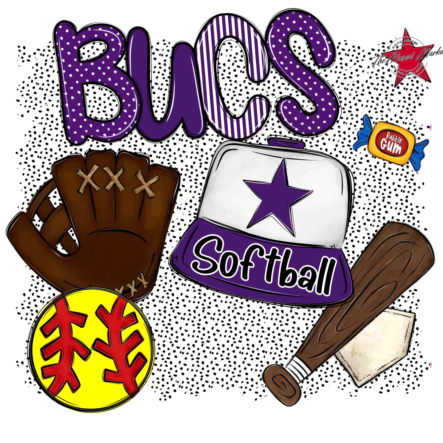 Bucs Softball Spirit-Purple
