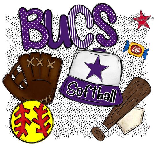 Bucs Softball Spirit-Purple