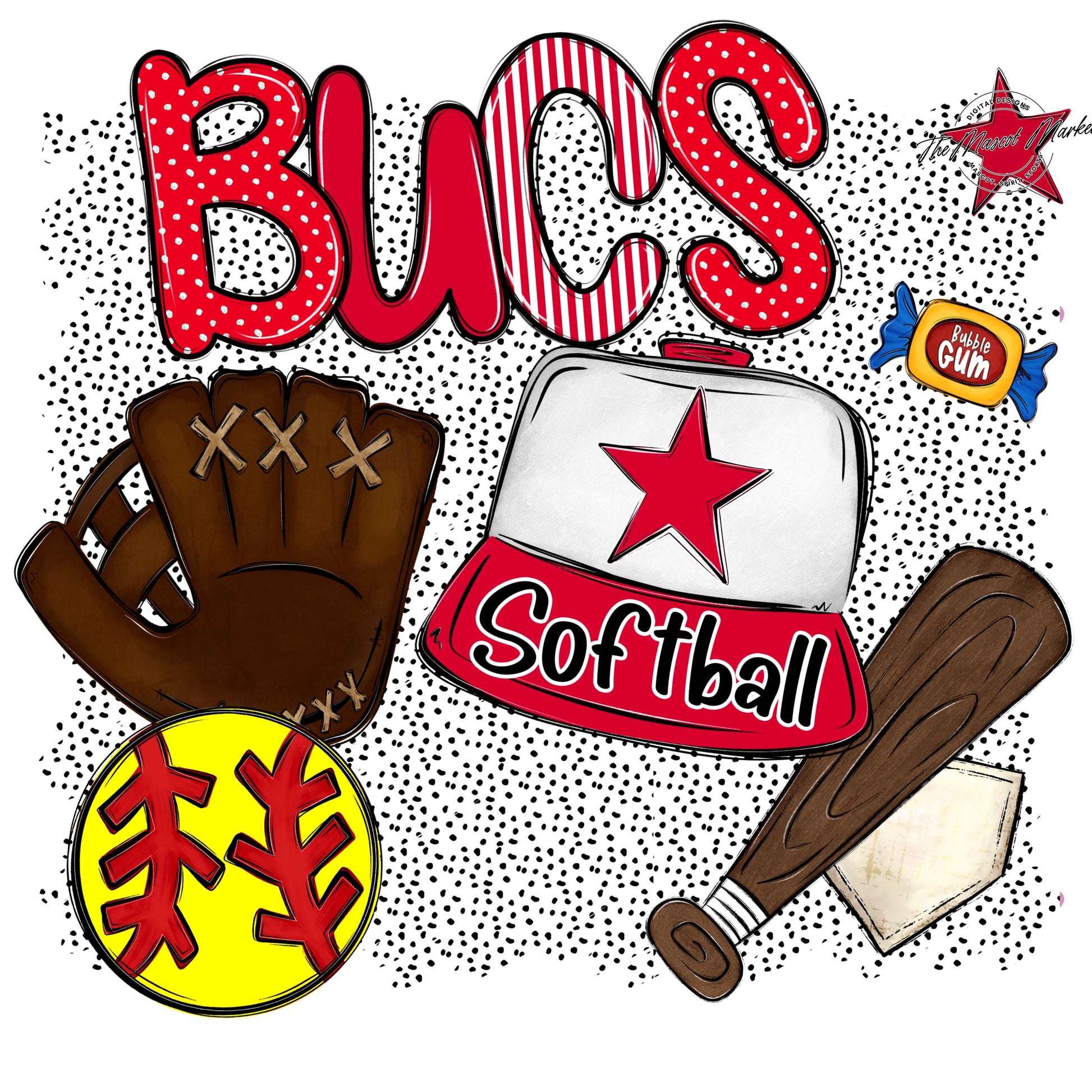 Bucs Softball Spirit-Red