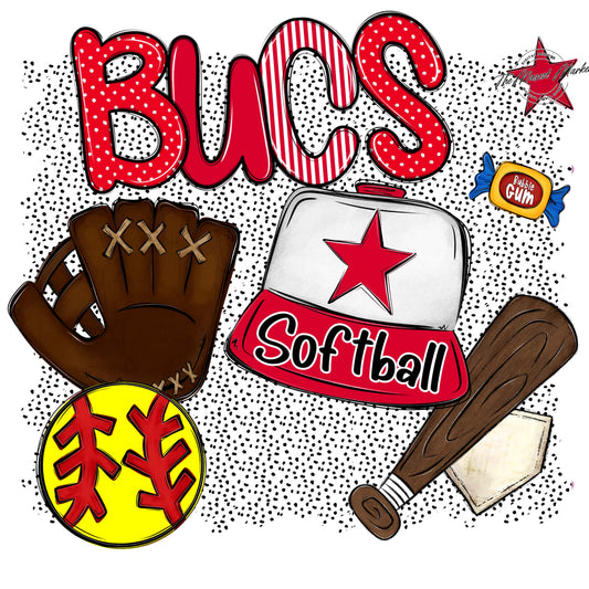 Bucs Softball Spirit-Red