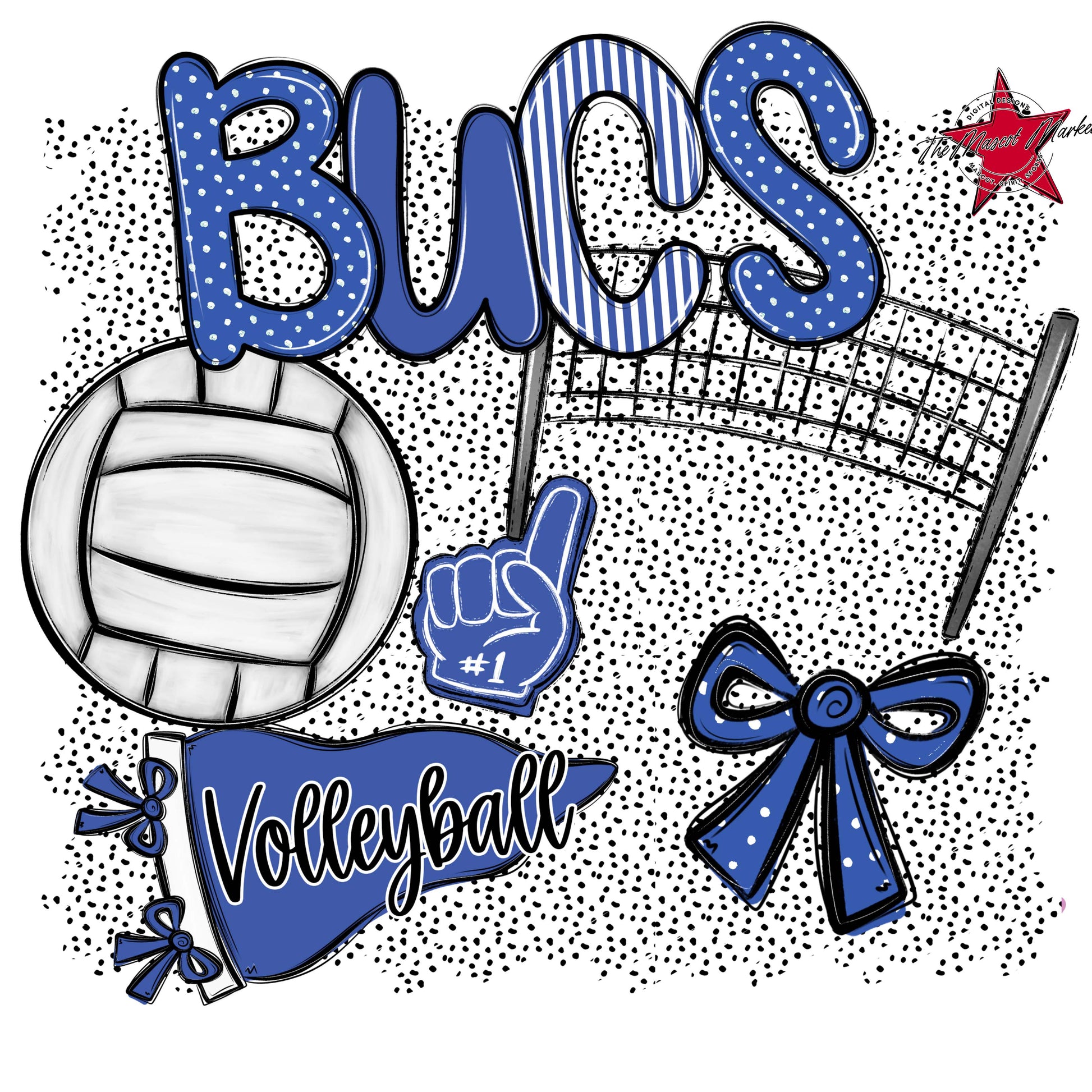 Bucs Volleyball Spirit-Off Blue