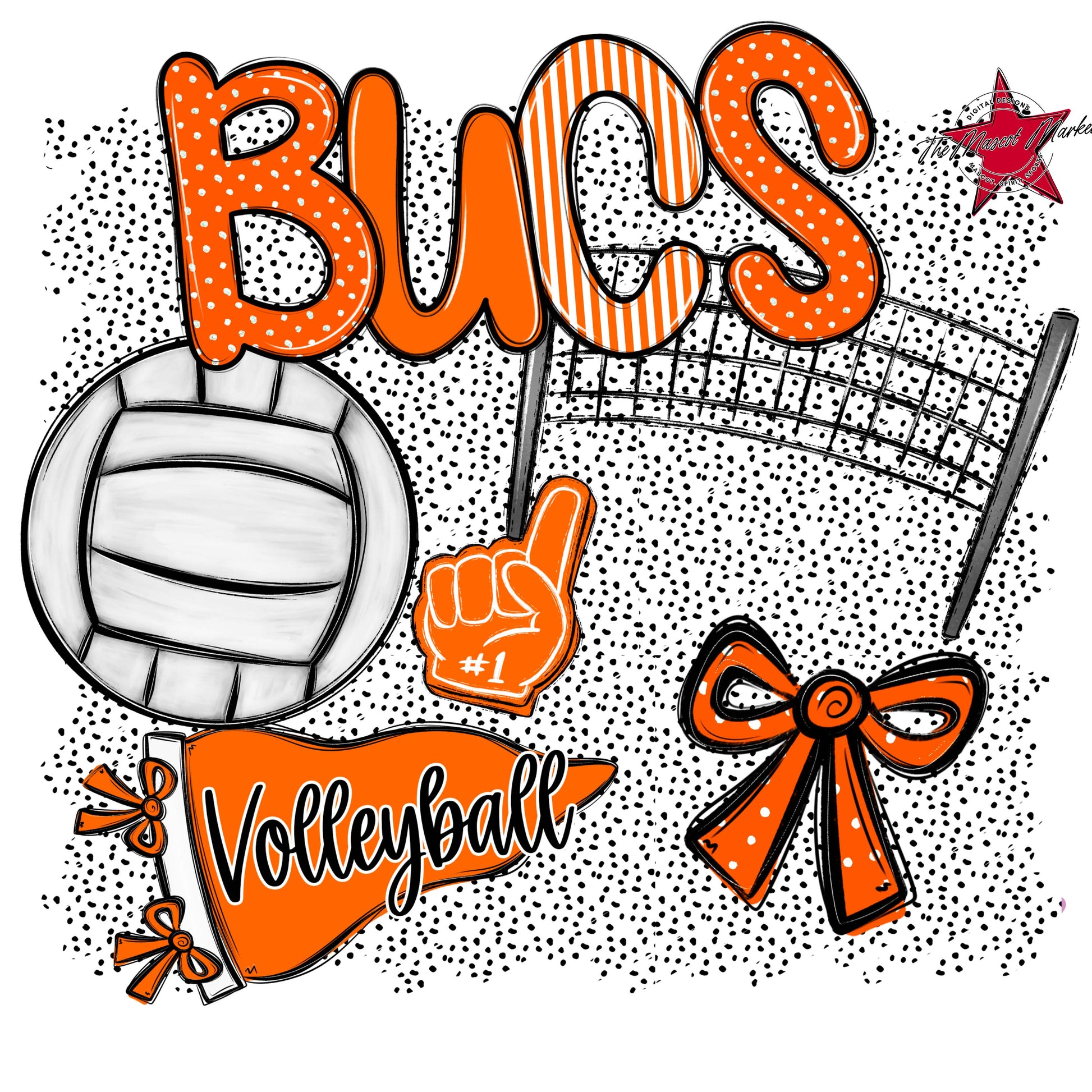 Bucs Volleyball Spirit-Orange