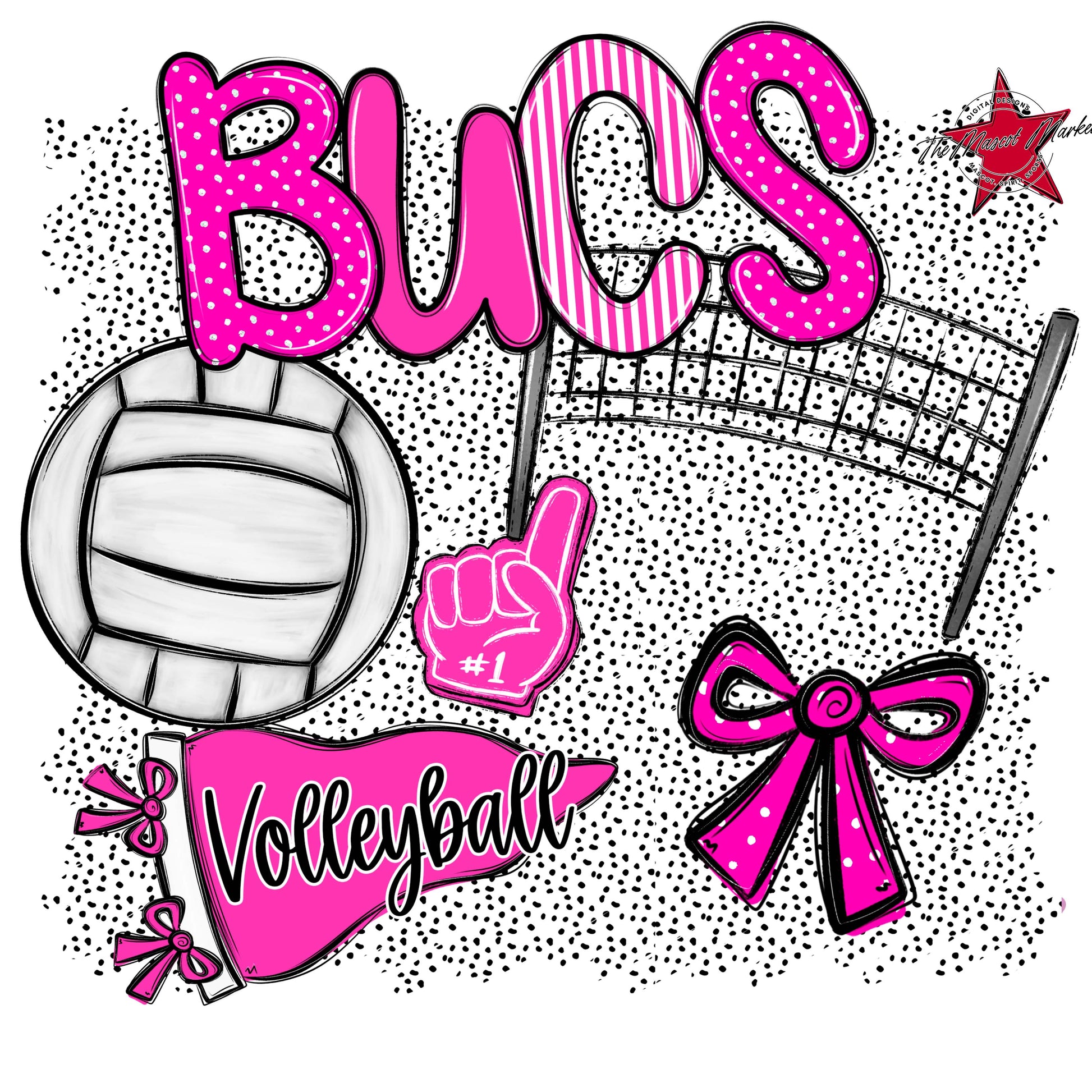 Bucs Volleyball Spirit-Pink