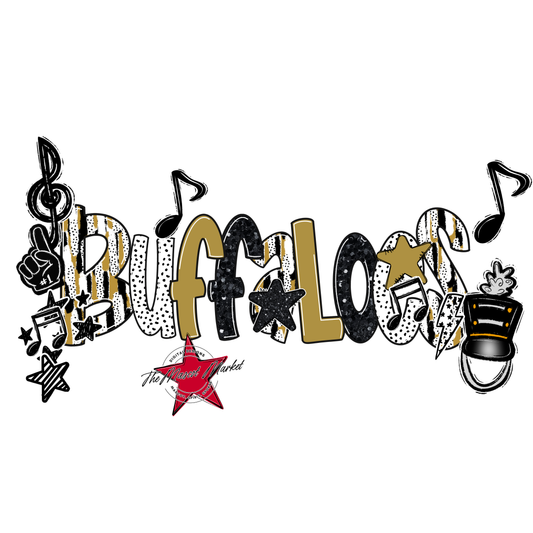 Buffaloes Band Scrape-Gold