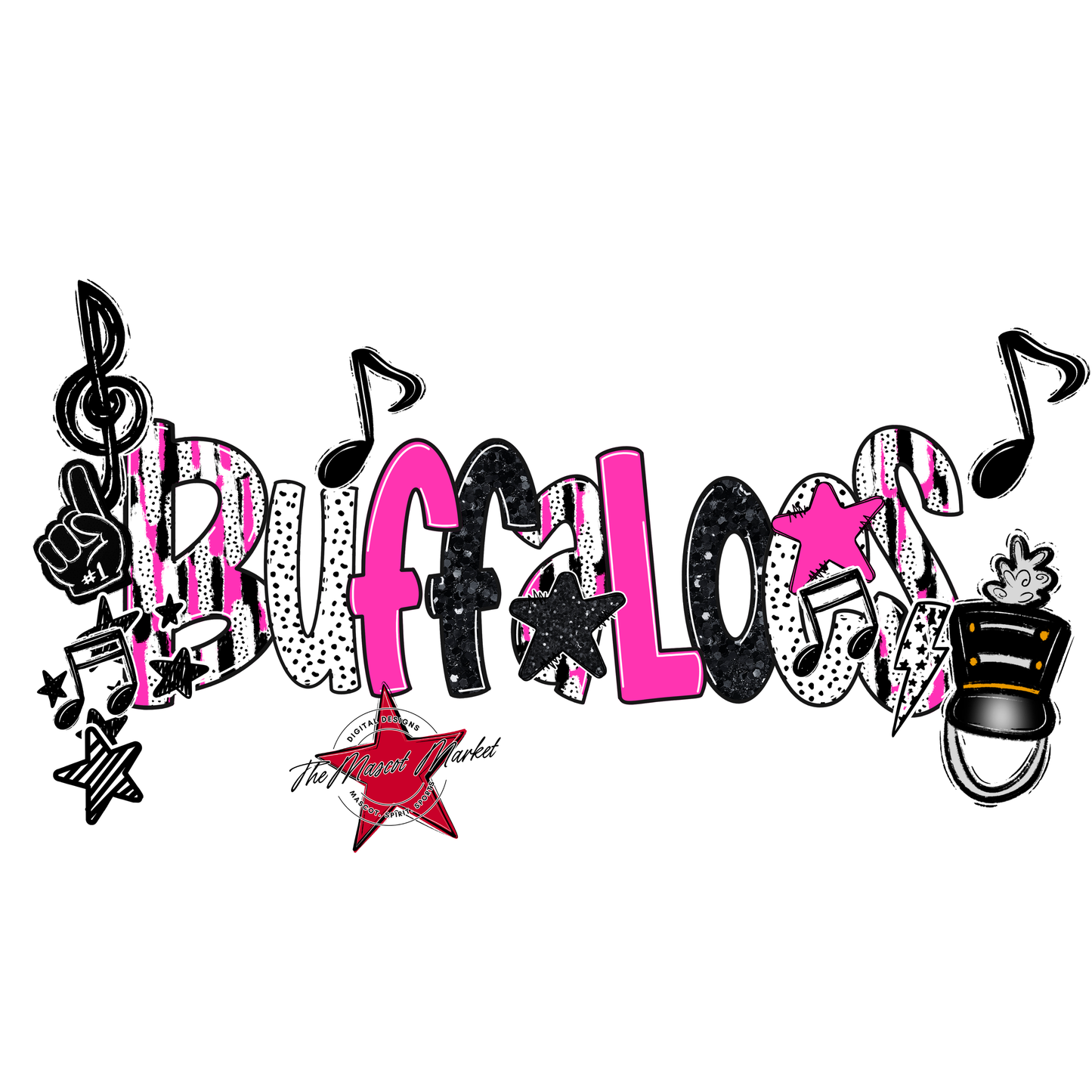 Buffaloes Band Scrape-Pink