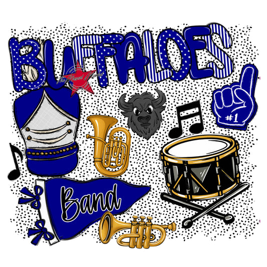 Buffaloes Band Spirit-Blue