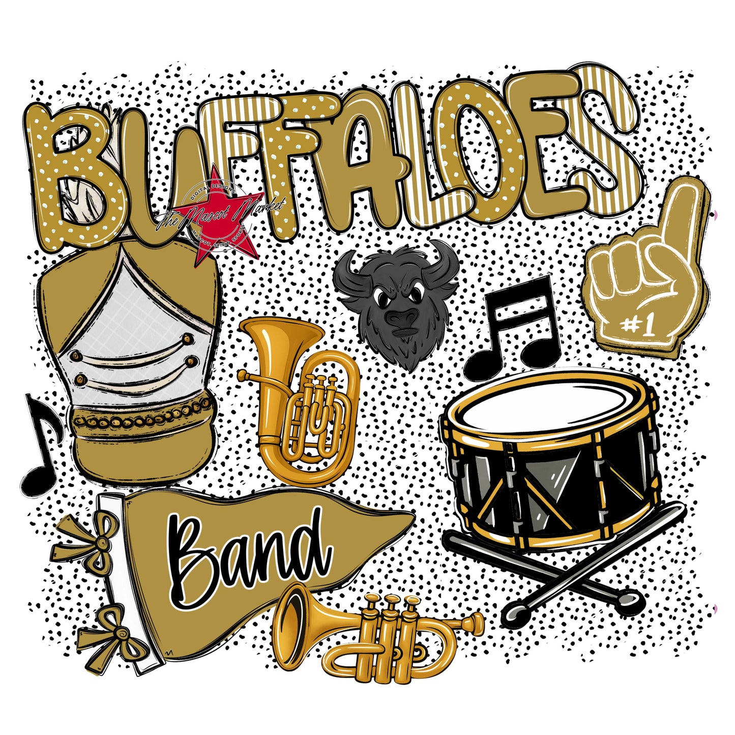 Buffaloes Band Spirit-Gold