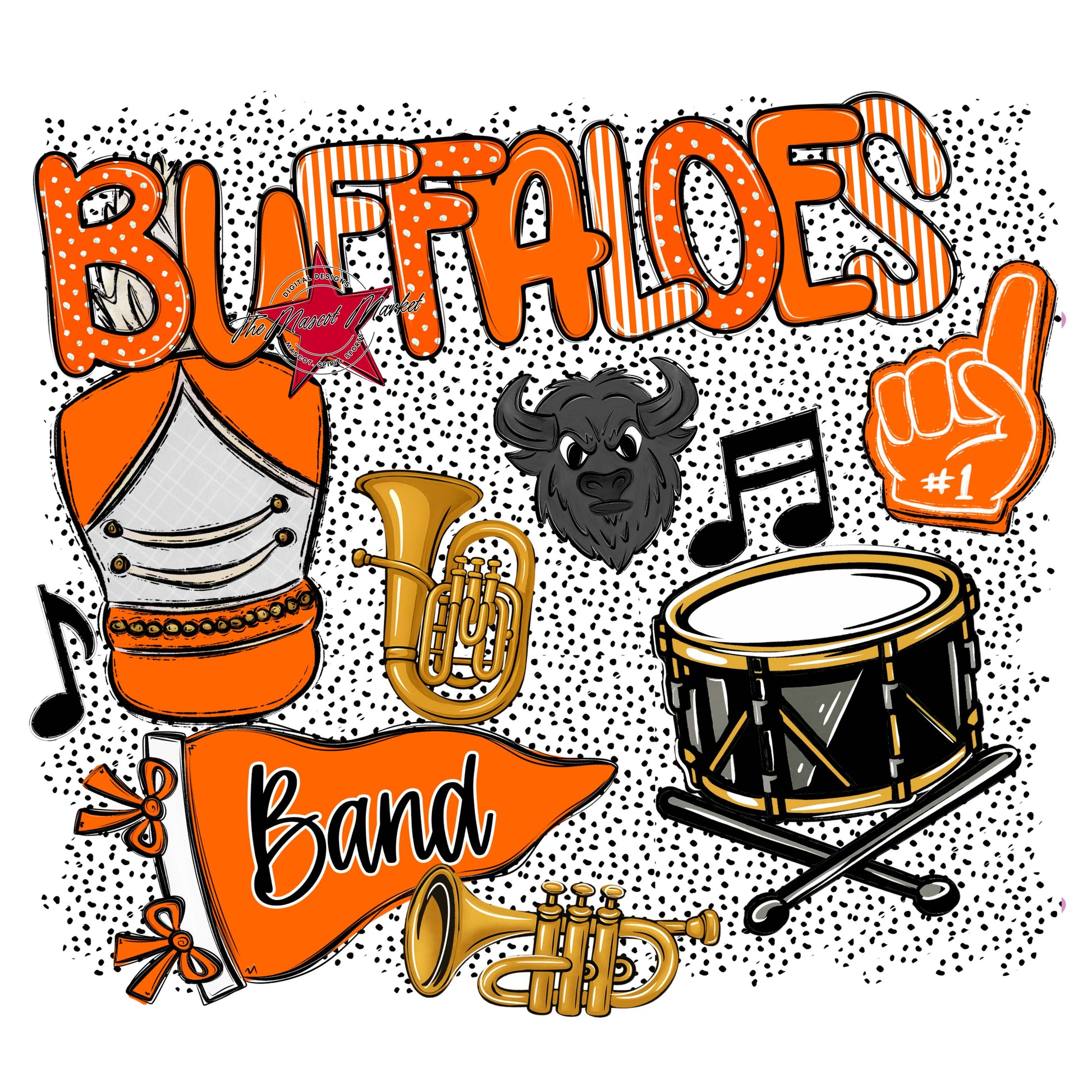 Buffaloes Band Spirit-Orange