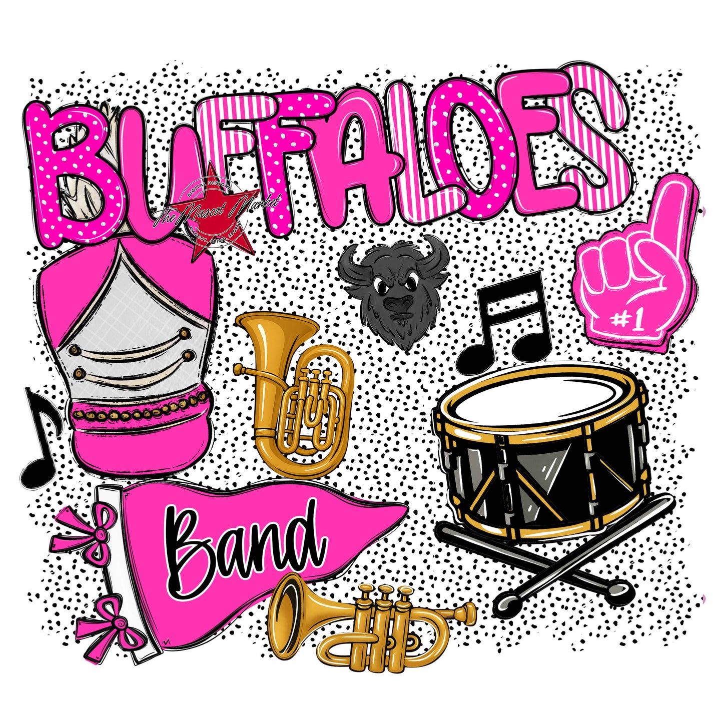 Buffaloes Band Spirit-Pink