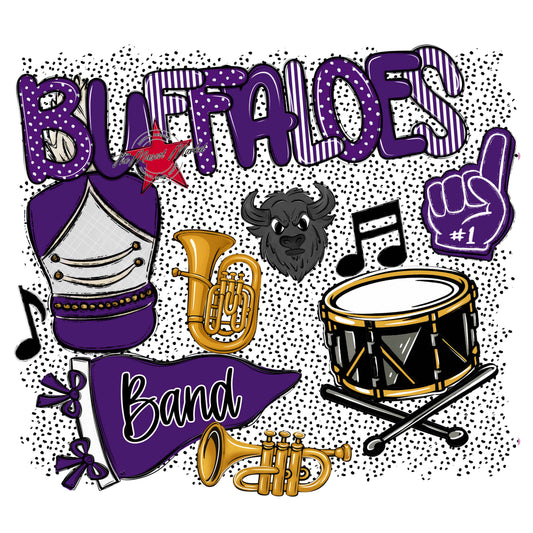 Buffaloes Band Spirit-Purple