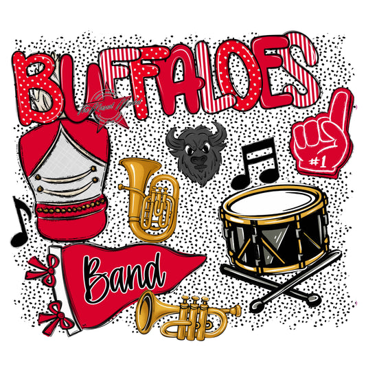 Buffaloes Band Spirit-Red