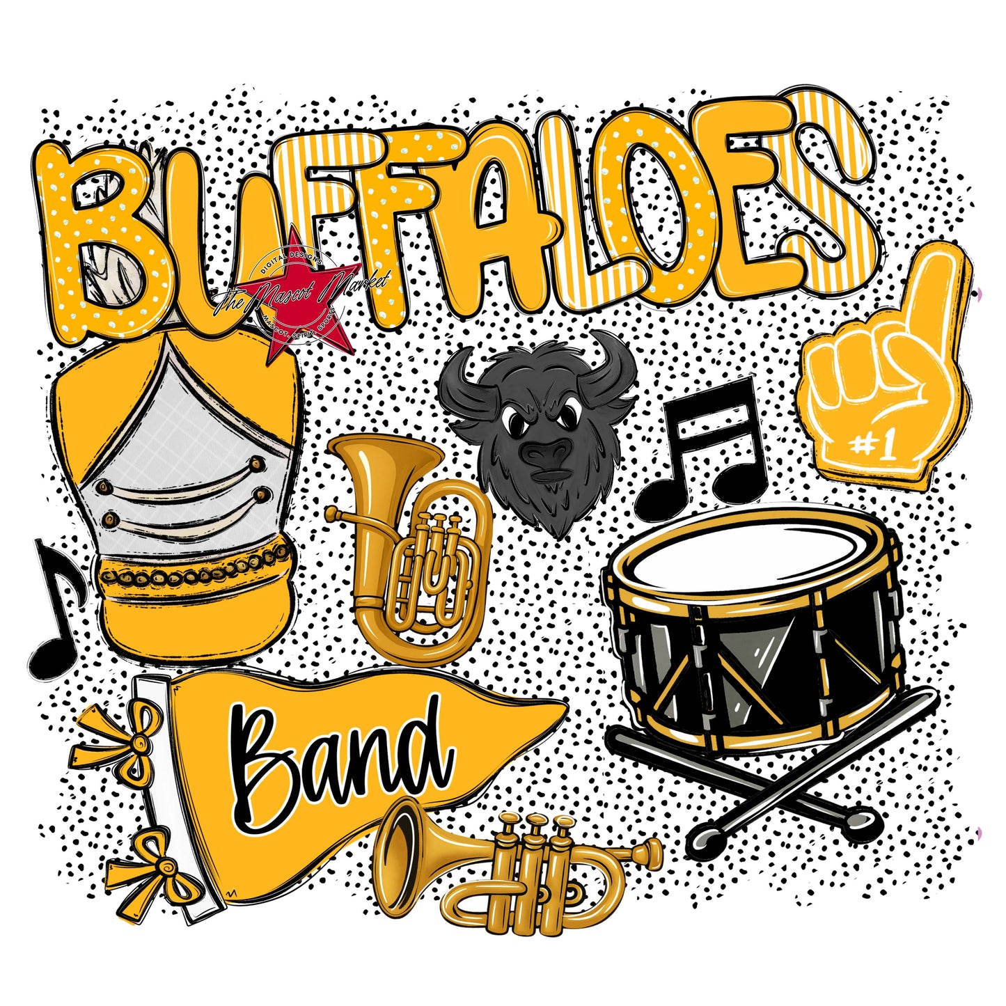 Buffaloes Band Spirit-Yellow