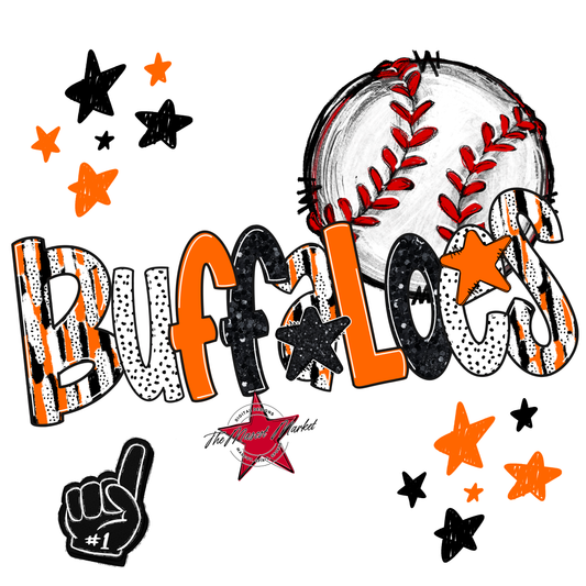 Buffaloes Baseball Scrape-Orange