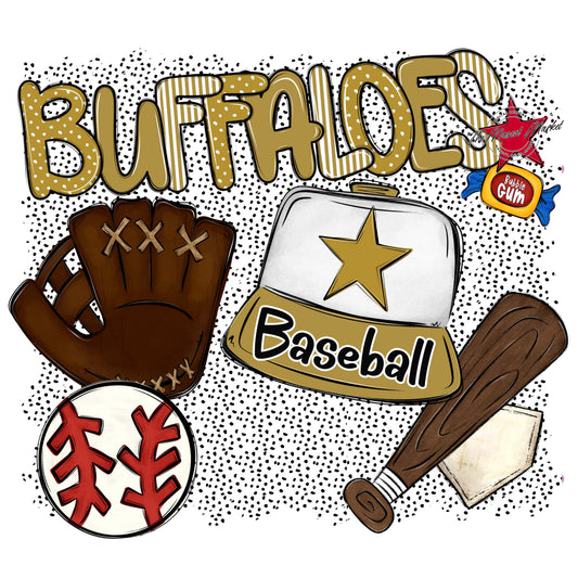 Buffaloes Baseball Spirit-Gold
