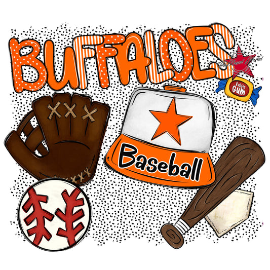 Buffaloes Baseball Spirit-Orange