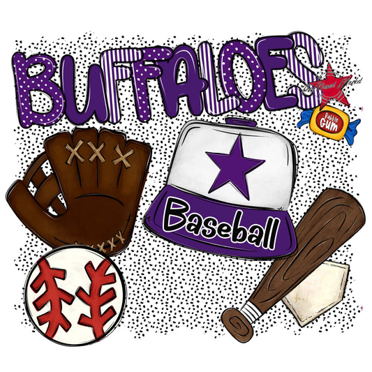Buffaloes Baseball Spirit-Purple