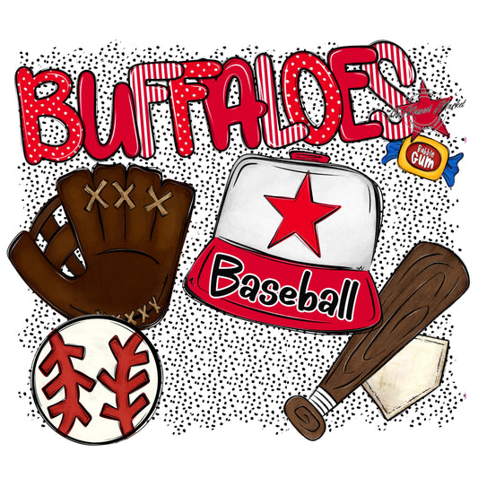 Buffaloes Baseball Spirit-Red