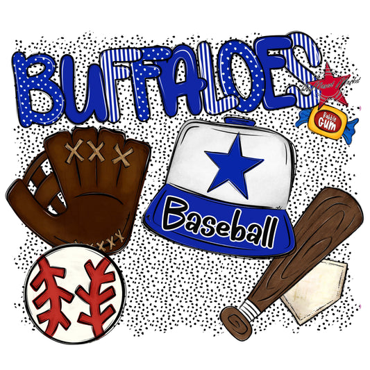 Buffaloes Baseball Spirit-Royal Blue