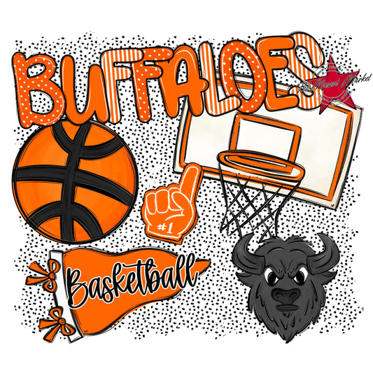 Buffaloes Basketball Spirit-Orange