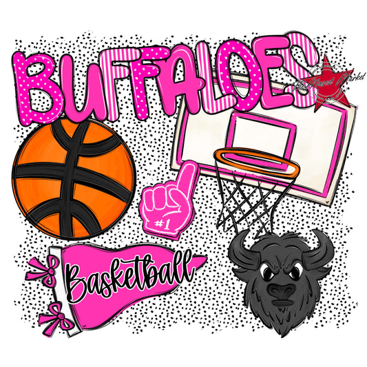 Buffaloes Basketball Spirit-Pink