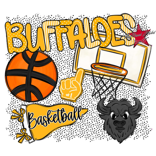 Buffaloes Basketball Spirit-Yellow