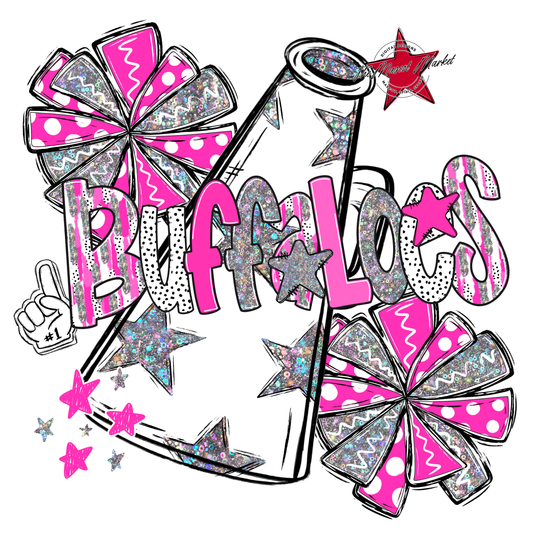 Buffaloes Cheer Megaphone Scrape-Pink