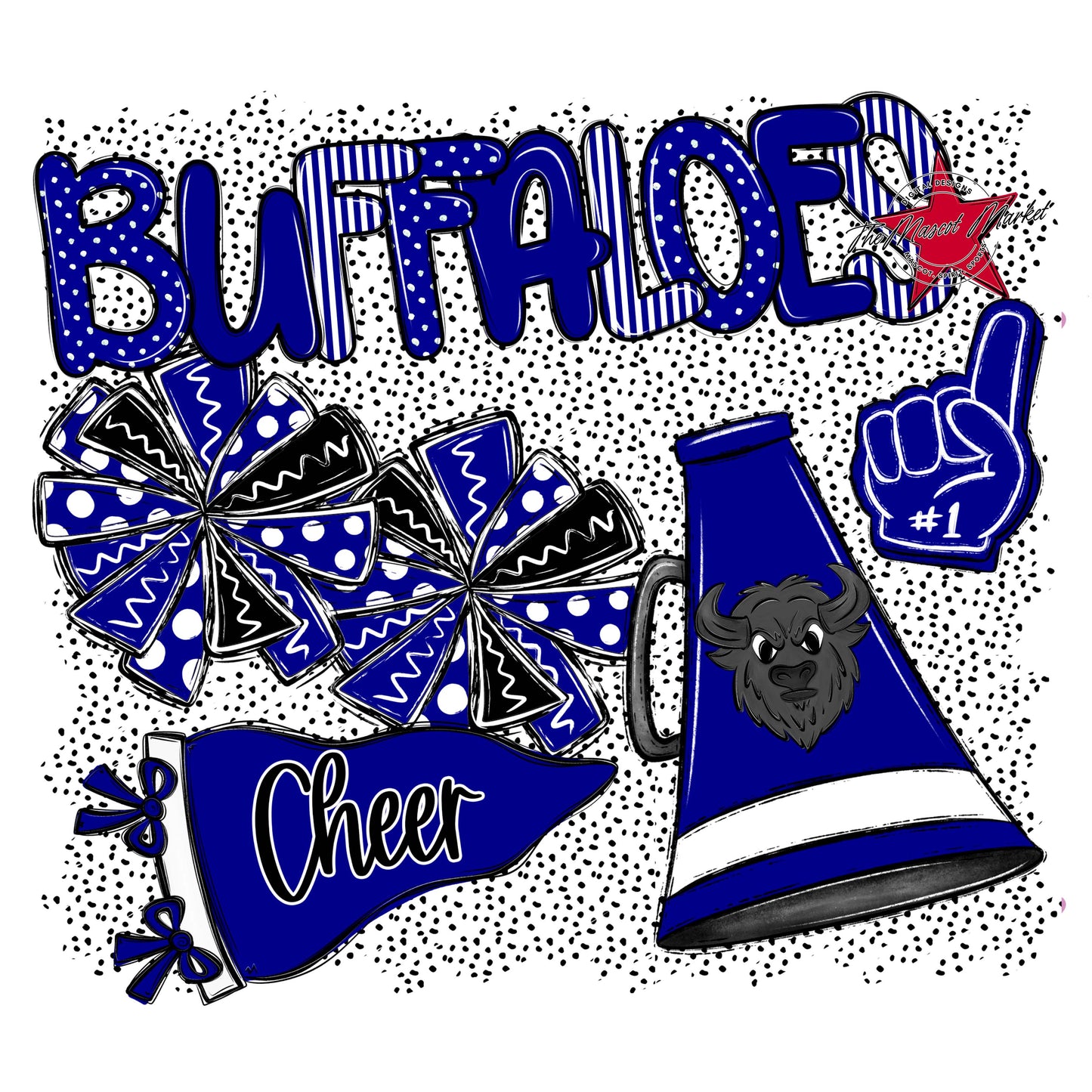 Buffaloes Cheer Spirit-Blue