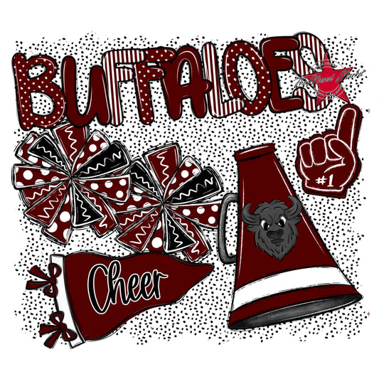 Buffaloes Cheer Spirit-Maroon
