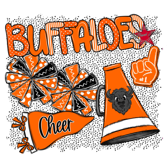 Buffaloes Cheer Spirit-Orange