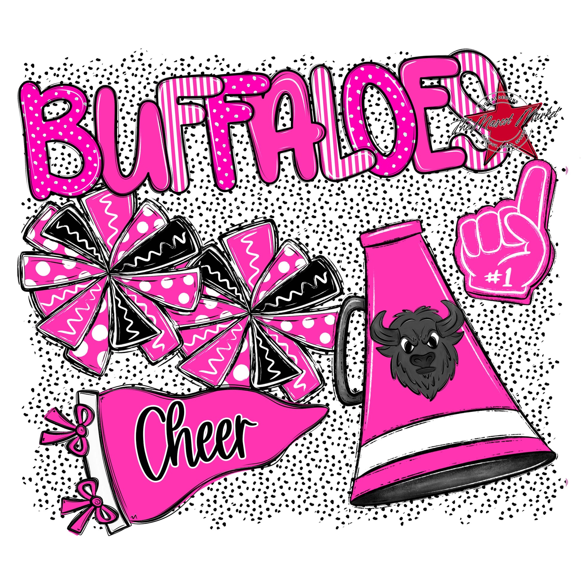 Buffaloes Cheer Spirit-Pink
